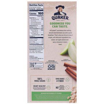 Quaker Instant Oatmeal - Apple Cinnamon, 20 ct
