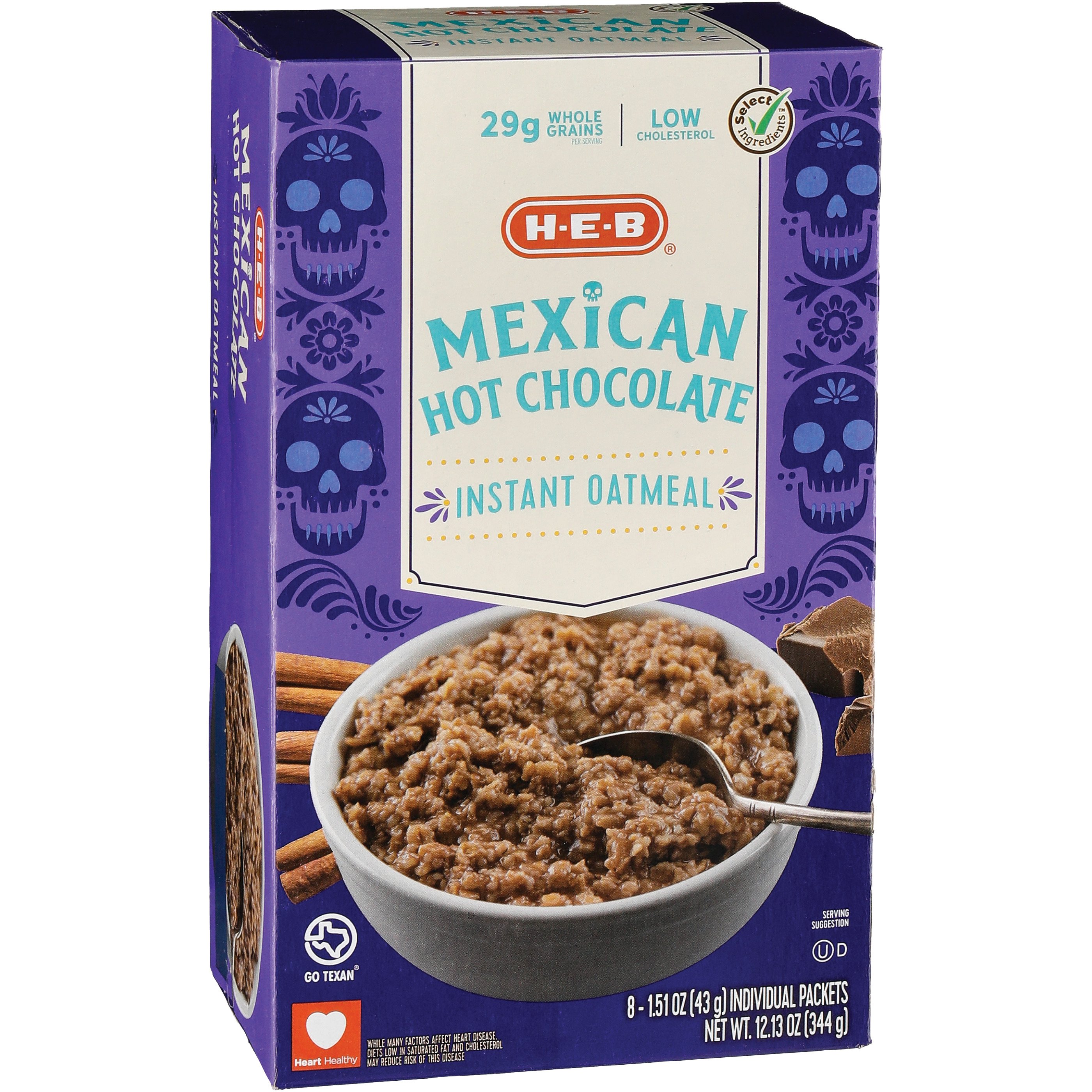 HEB Instant Oatmeal Mexican Hot Chocolate Shop Oatmeal & Hot