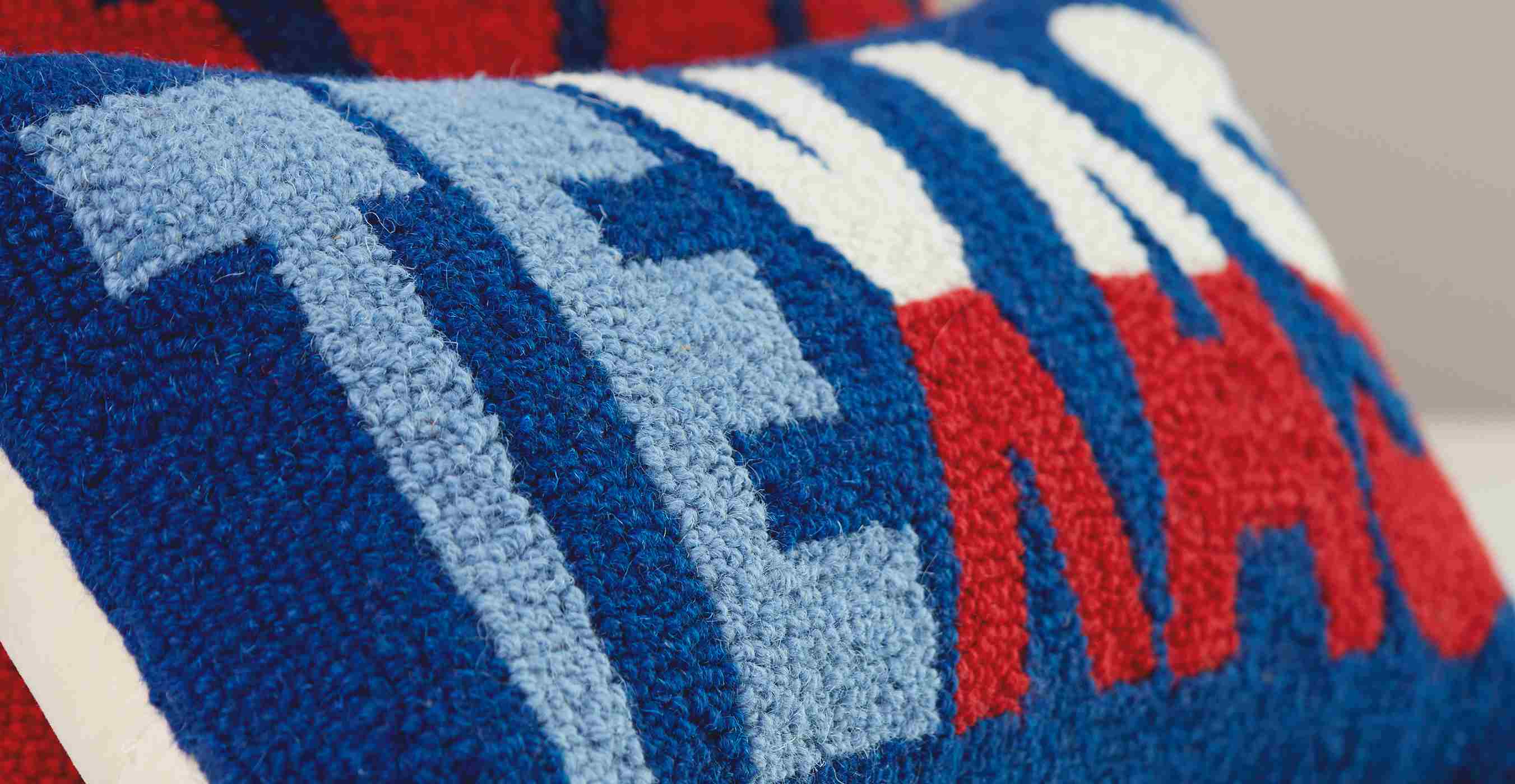 Texas Proud Texas Hook Wool Toss Pillow Shop Pillows at HEB