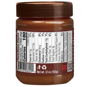 Good Good No Added Sugar Choco Hazel Spread, 12 oz