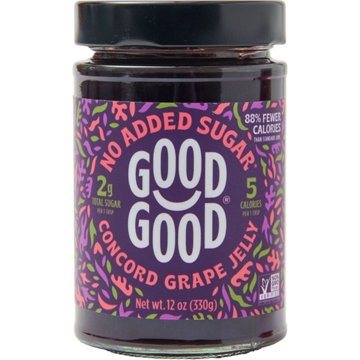 Good Good No Added Sugar Concord Grape Jelly, 12 oz