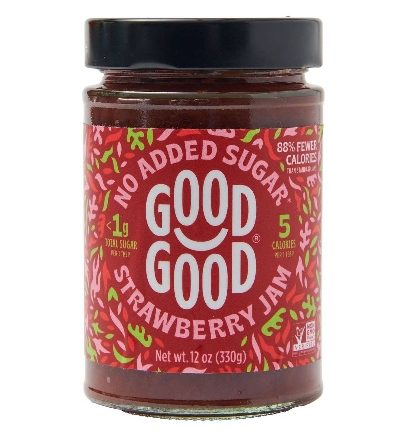 Good Good No Added Sugar Strawberry Jam; image 1 of 2