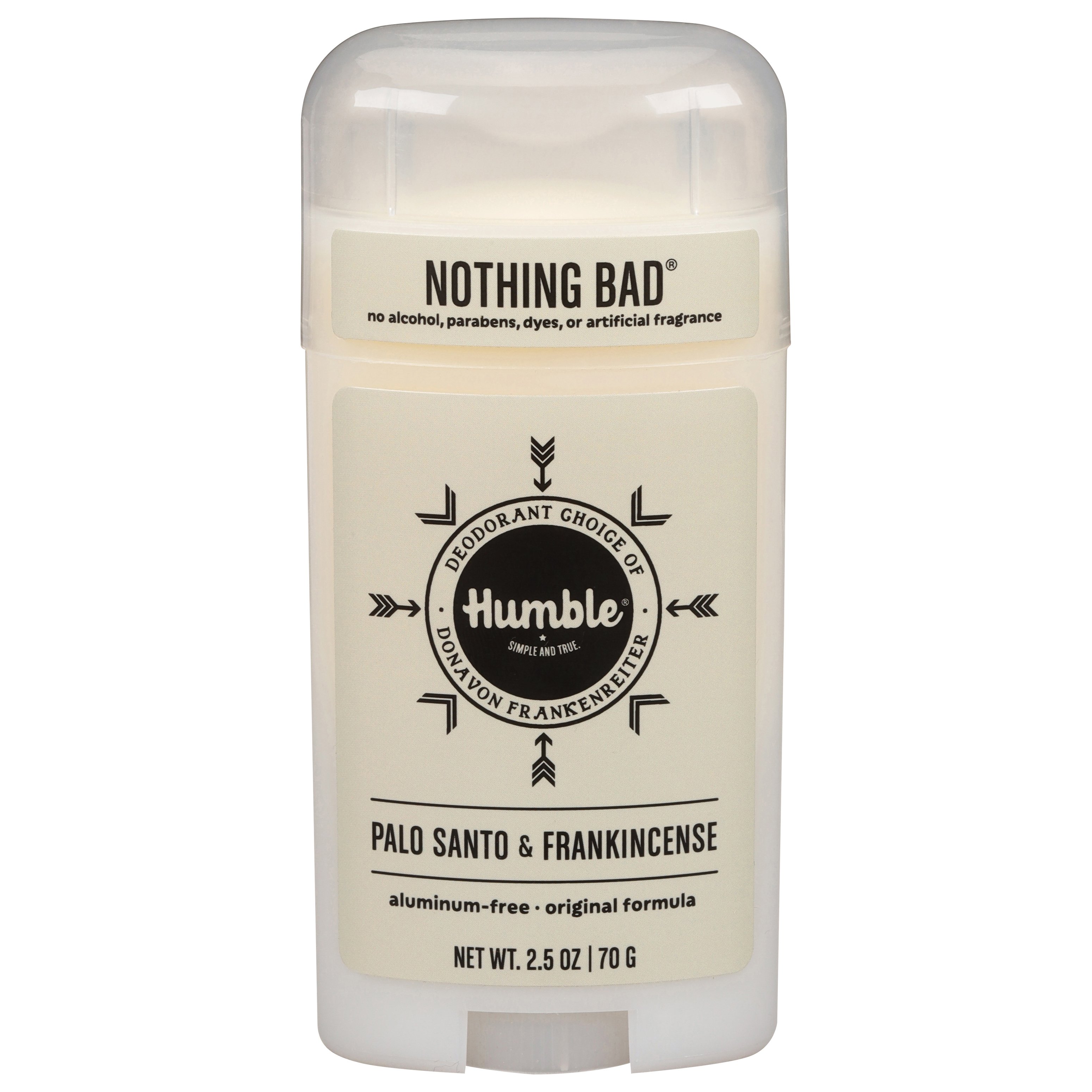 Humble Nothing Bad Original Formula Deodorant Palo Santo & Frankincense -  Shop Bath & Skin Care at H-E-B