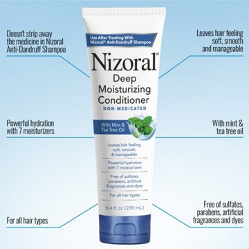 Nizoral Deep Moisturizing Conditioner, Non-Medicated, for All Hair Types, 9.4 oz