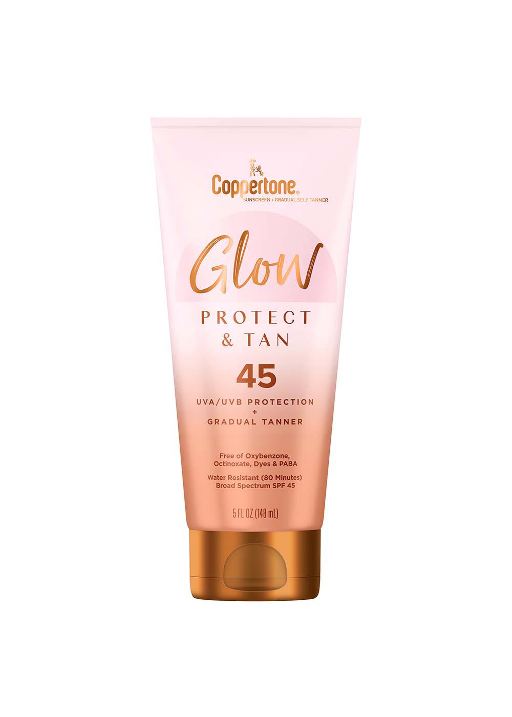 Coppertone Glow Protect & Tan SPF 45; image 1 of 2