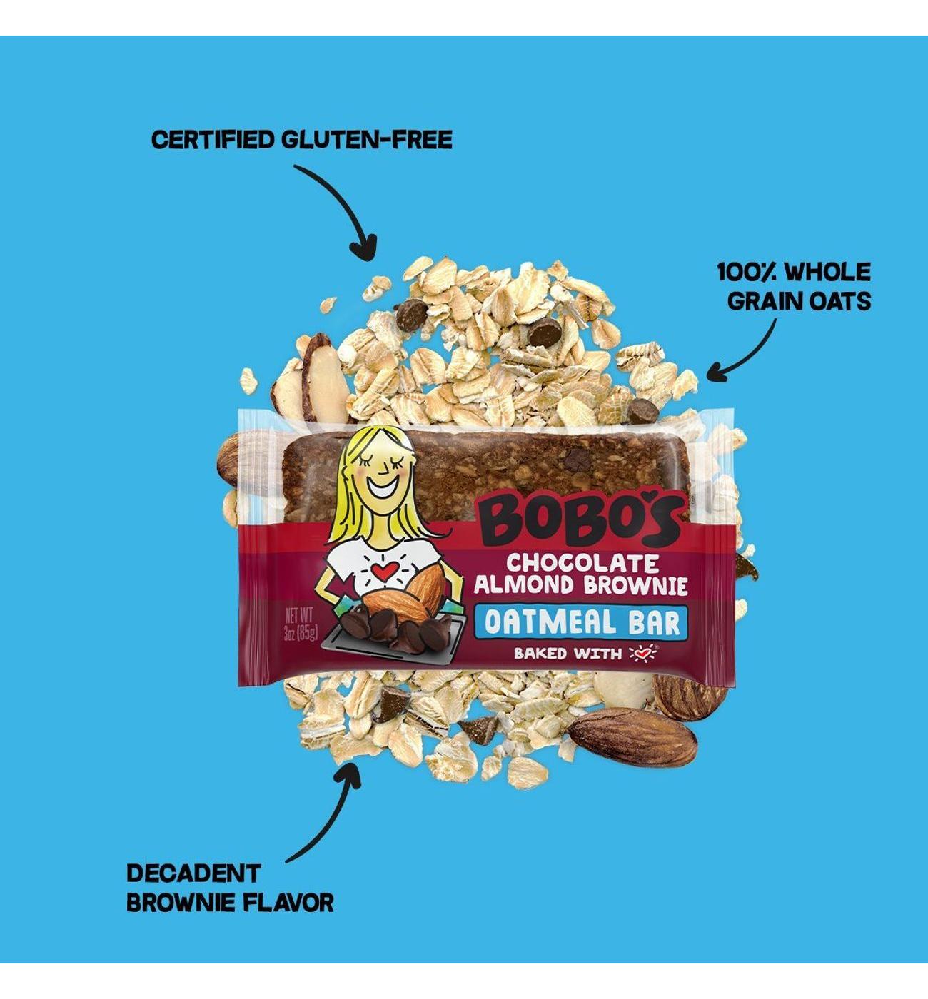 Bobo's Oatmeal Bar - Chocolate Almond Brownie; image 2 of 2