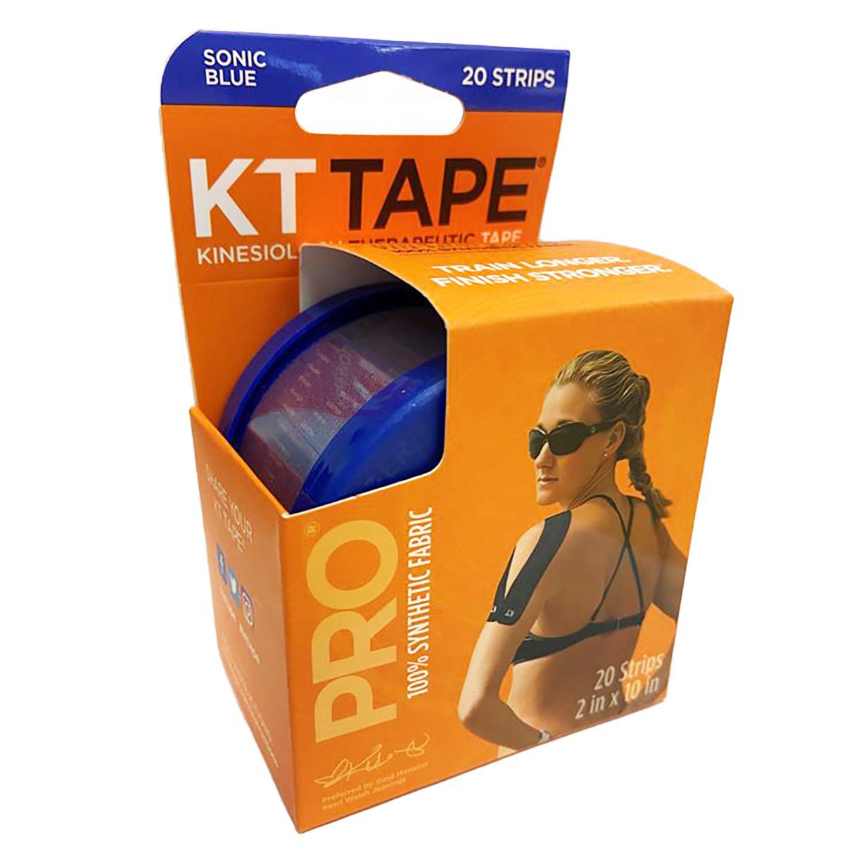 KT Tape Kinesiology Therapeutic Tape Strips Sonic Blue Shop Sleeves