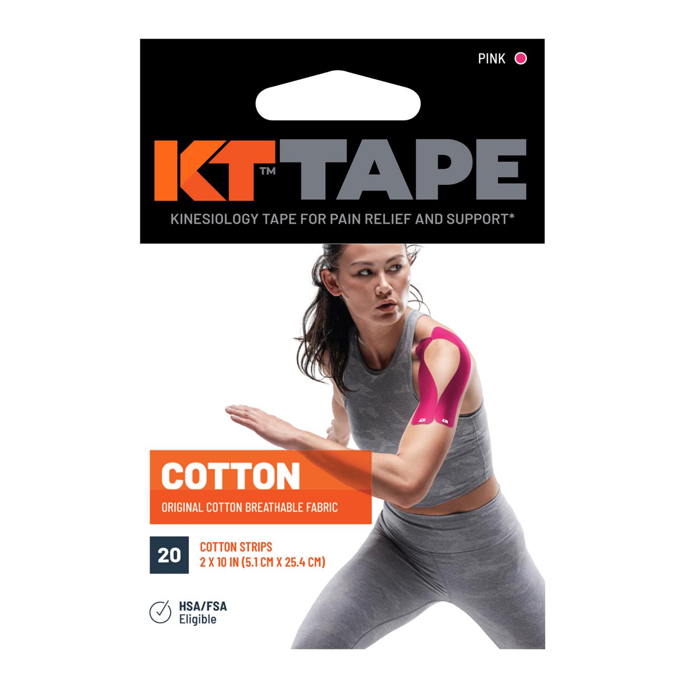 KT Tape Elastic Athletic Tape Strips - Pink; image 1 of 2