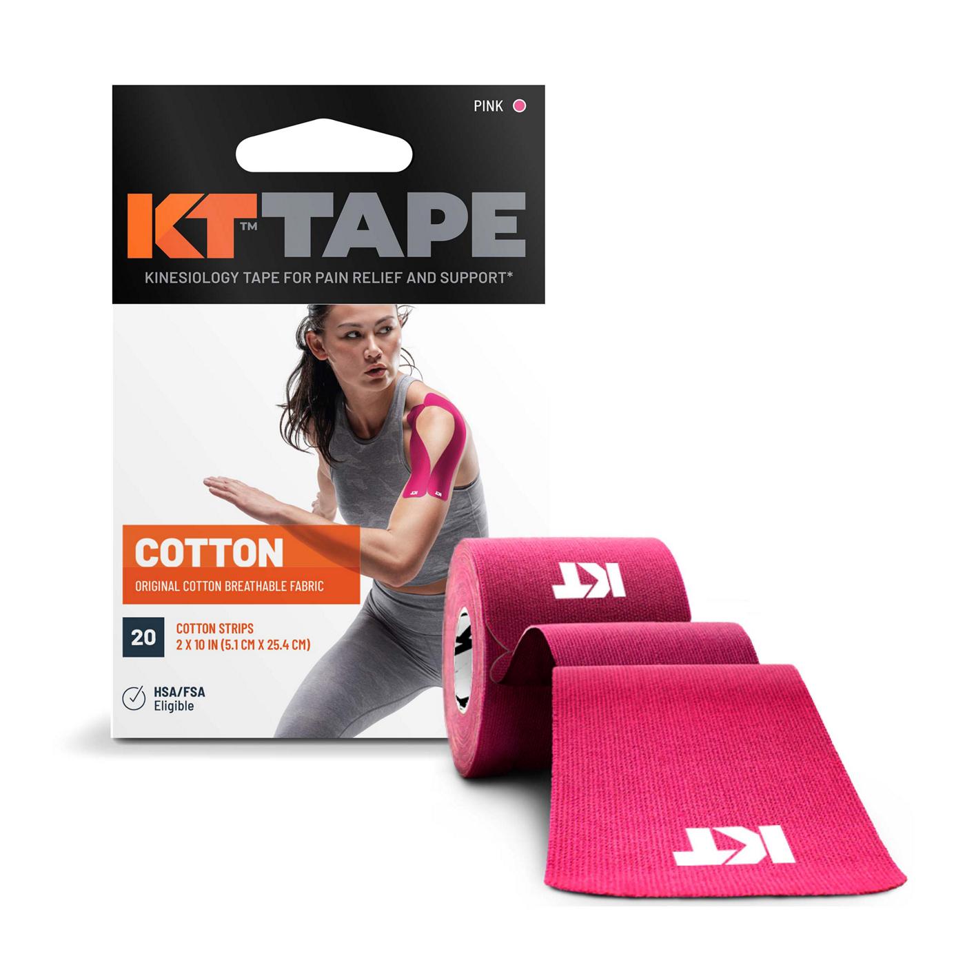 KT Tape Elastic Athletic Tape Strips - Pink; image 2 of 2