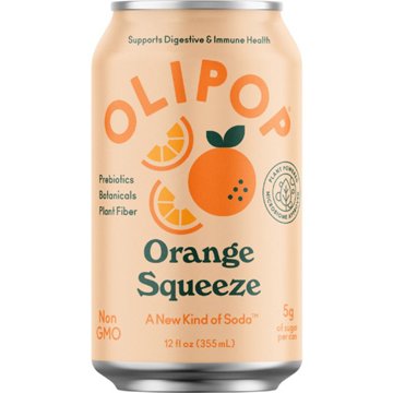 Olipop Prebiotic Soda - Orange Squeeze - Keep Chilled