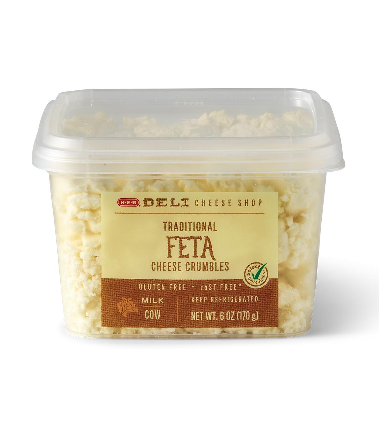 H-E-B Deli Traditional Feta Cheese Crumbles; image 3 of 4