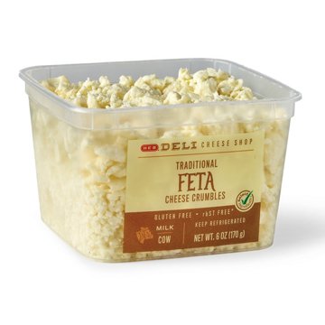 H-E-B Deli Traditional Feta Cheese Crumbles, 6 oz