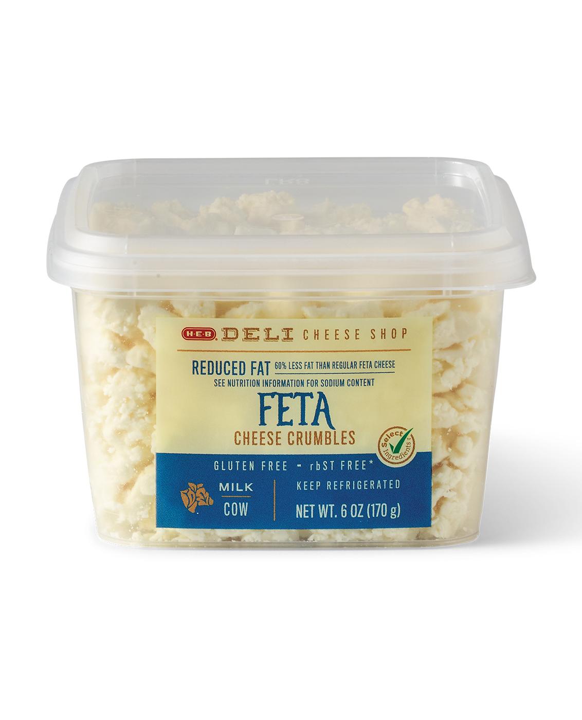 H-E-B Deli Reduced Fat Feta Cheese Crumbles; image 3 of 4