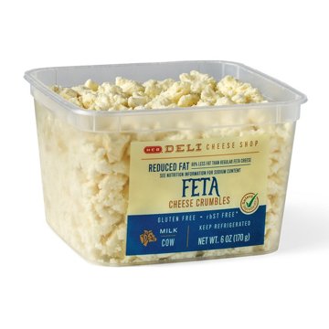 H-E-B Deli Reduced Fat Feta Cheese Crumbles, 6 oz