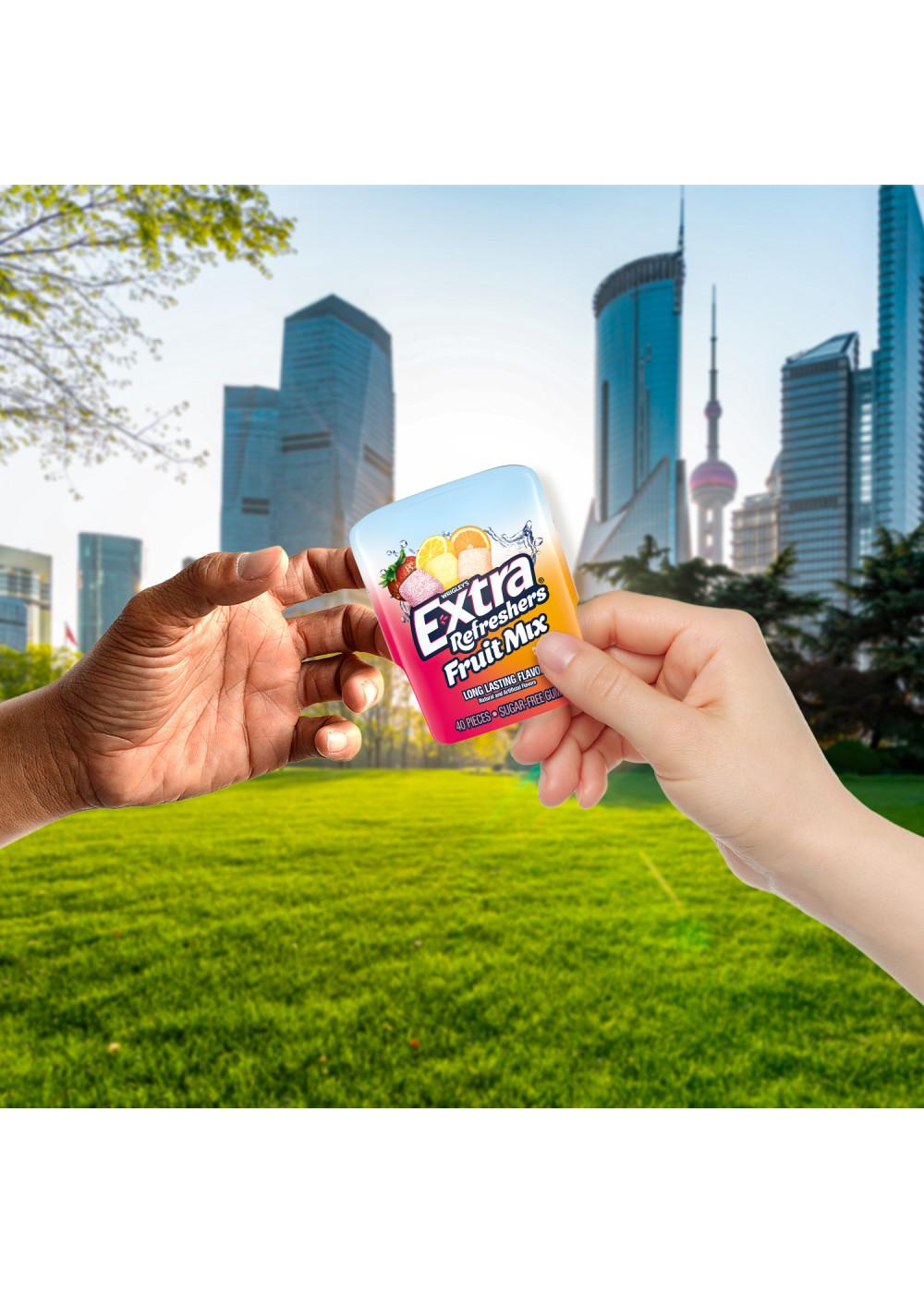 Extra Refreshers Fruit Mix Sugar Free Chewing Gum; image 2 of 7