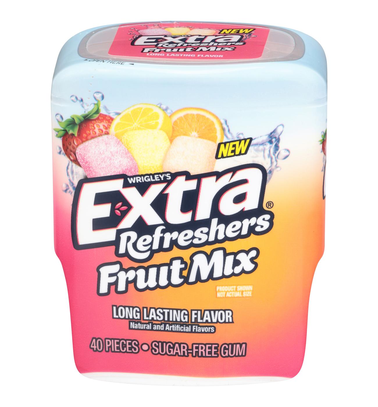 Extra Refreshers Fruit Mix Sugar Free Chewing Gum; image 1 of 7