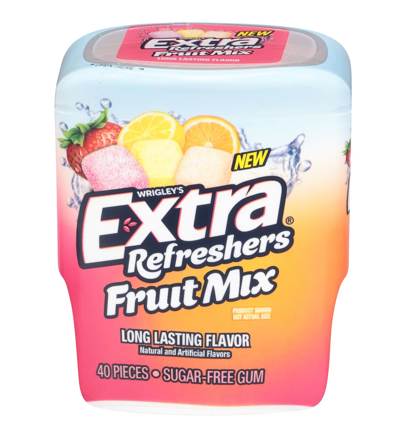 Extra Refreshers Fruit Mix Sugarfree Chewing Gum; image 1 of 2