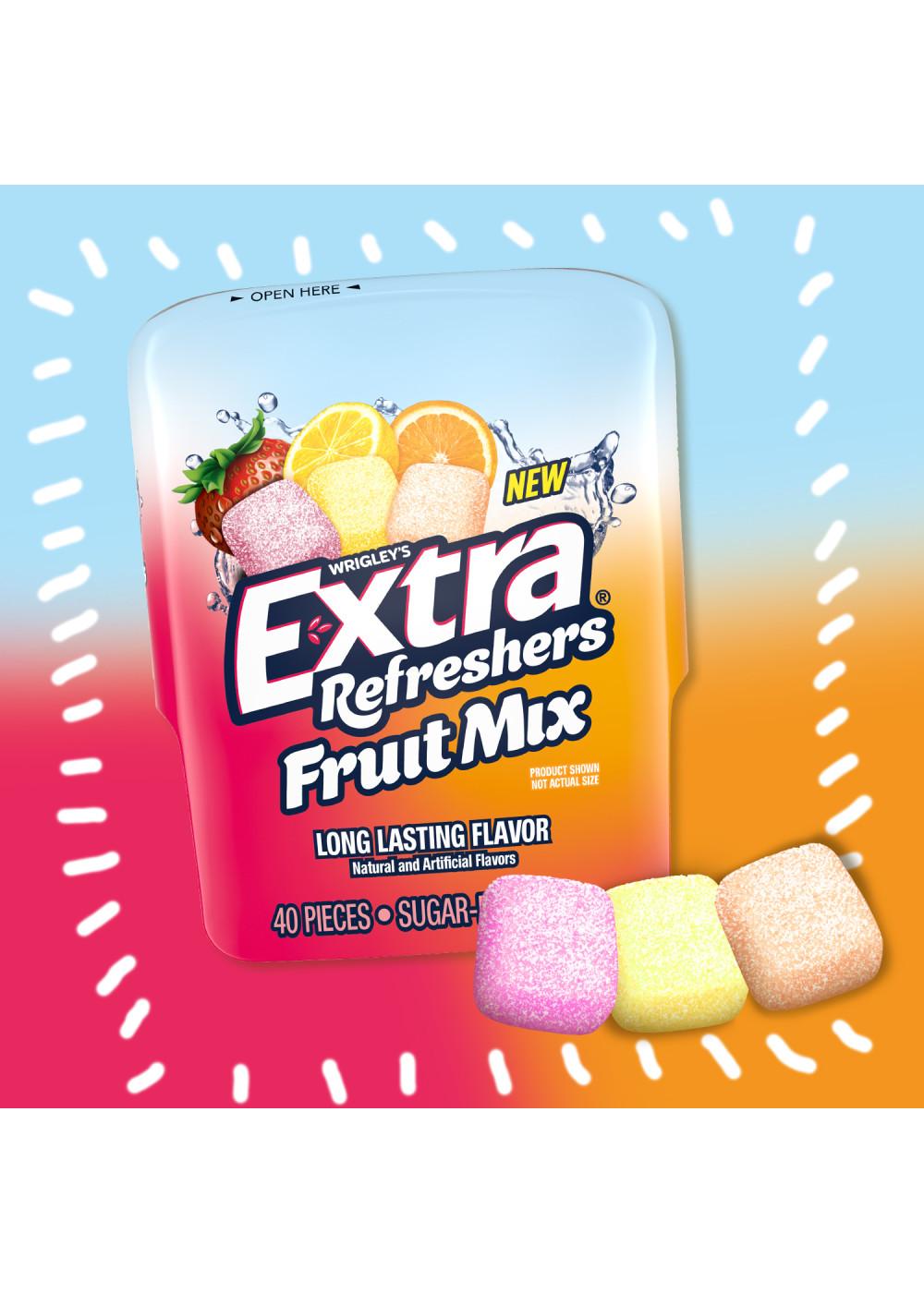 Extra Refreshers Fruit Mix Sugar Free Chewing Gum; image 4 of 7