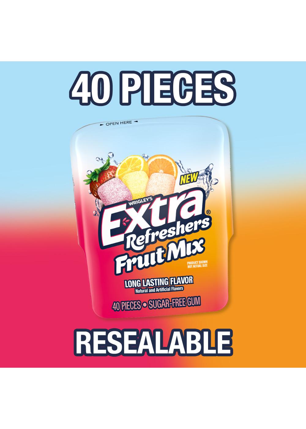 Extra Refreshers Fruit Mix Sugar Free Chewing Gum; image 5 of 7