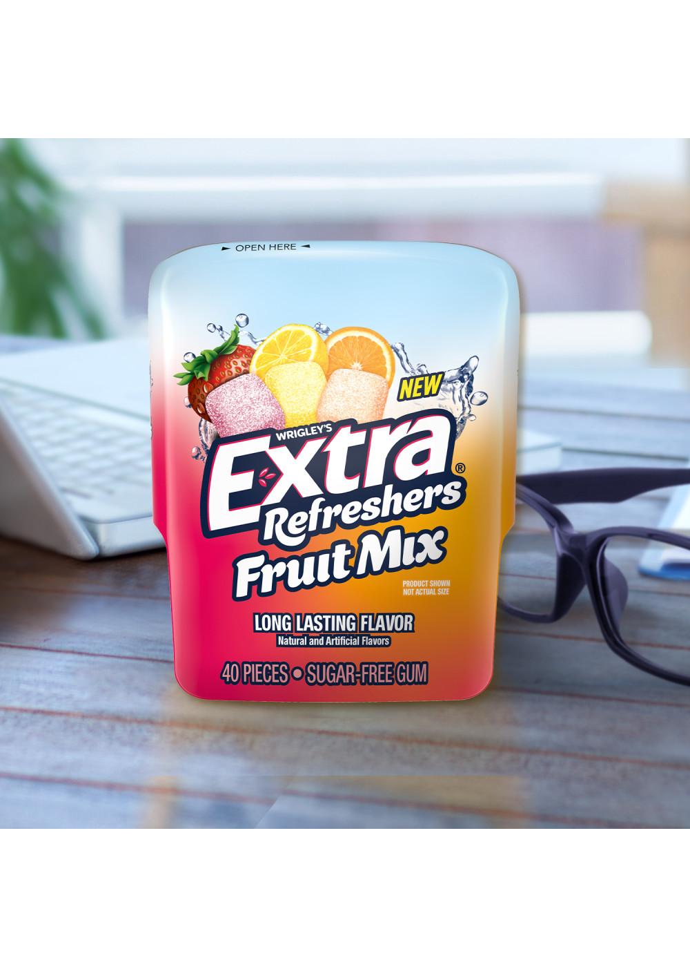 Extra Refreshers Fruit Mix Sugar Free Chewing Gum; image 6 of 7