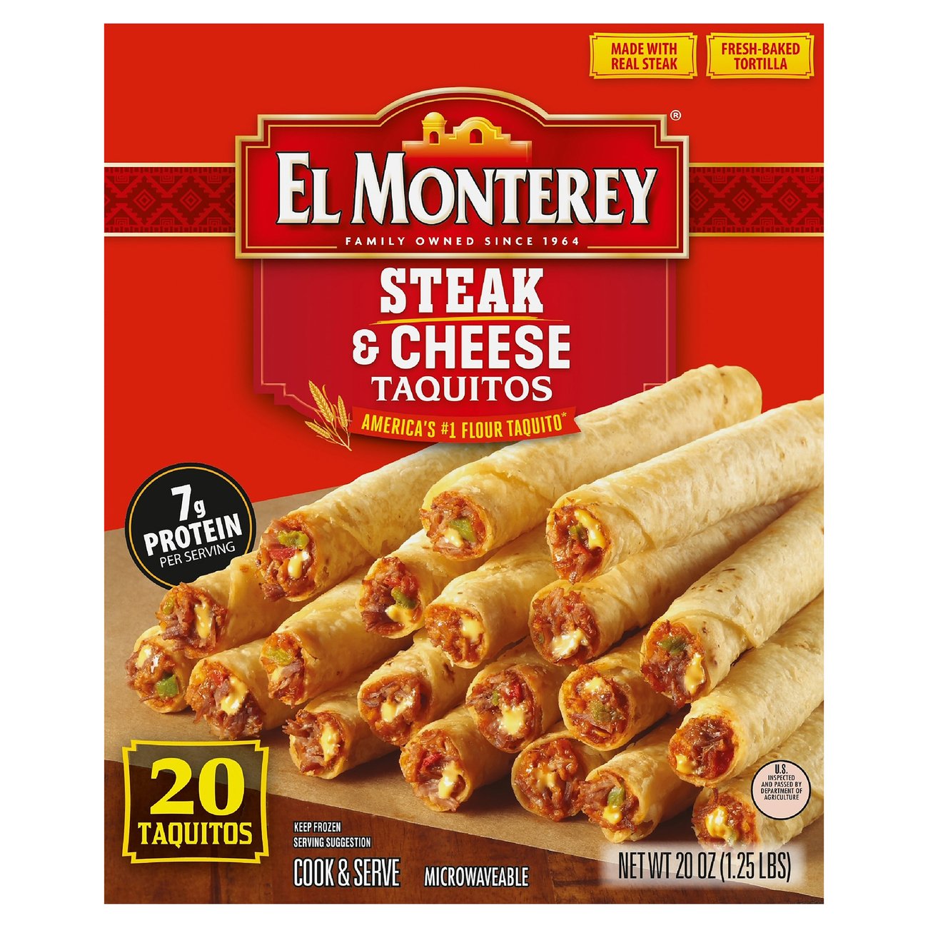 El Monterey Steak & Cheese Flour Taquitos Shop Entrees & sides at HEB
