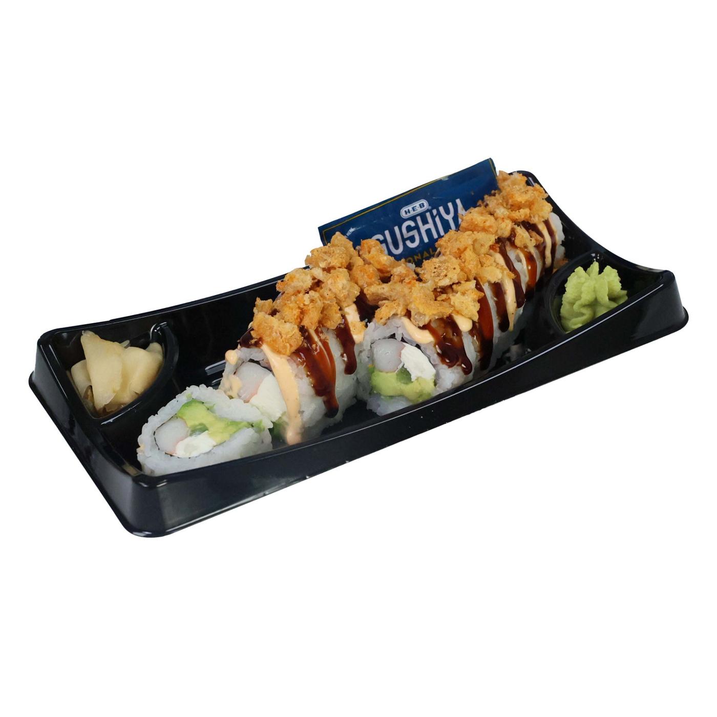 H-E-B Sushiya Spicy Chicharrones Sushi Roll; image 3 of 4