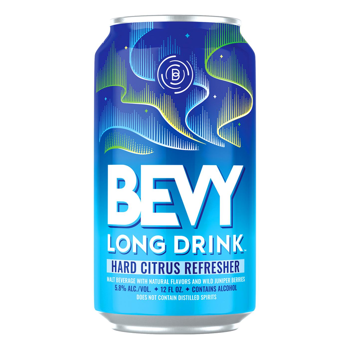 Bevy Long Drink Hard Sparkling Citrus Refresher Malt Beverage 12 oz Cans; image 3 of 3