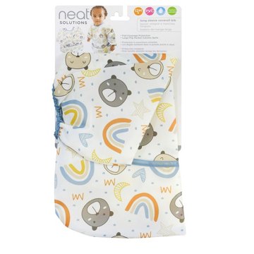 Neat Solutions Long Sleeve Water Resistant Toddler Bib - Patterns May Vary
