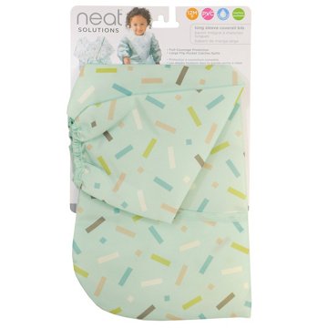 Neat Solutions Long Sleeve Water Resistant Toddler Bib - Patterns May Vary