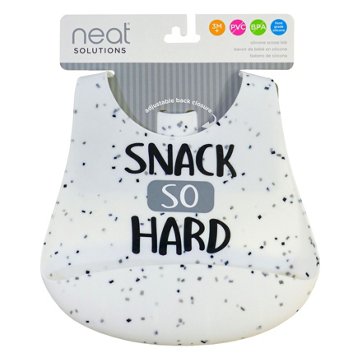 Neat Solutions Speckled Silicone Scoop Bib - Patterns May Vary