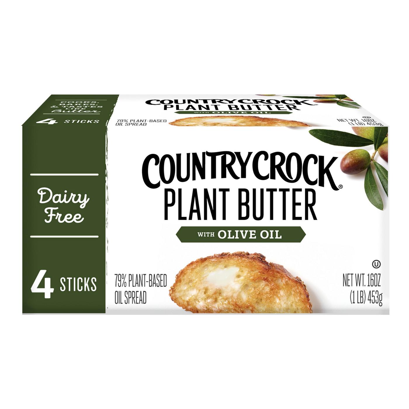 Country Crock Dairy Free Plant Butter with Olive Oil Sticks; image 1 of 9