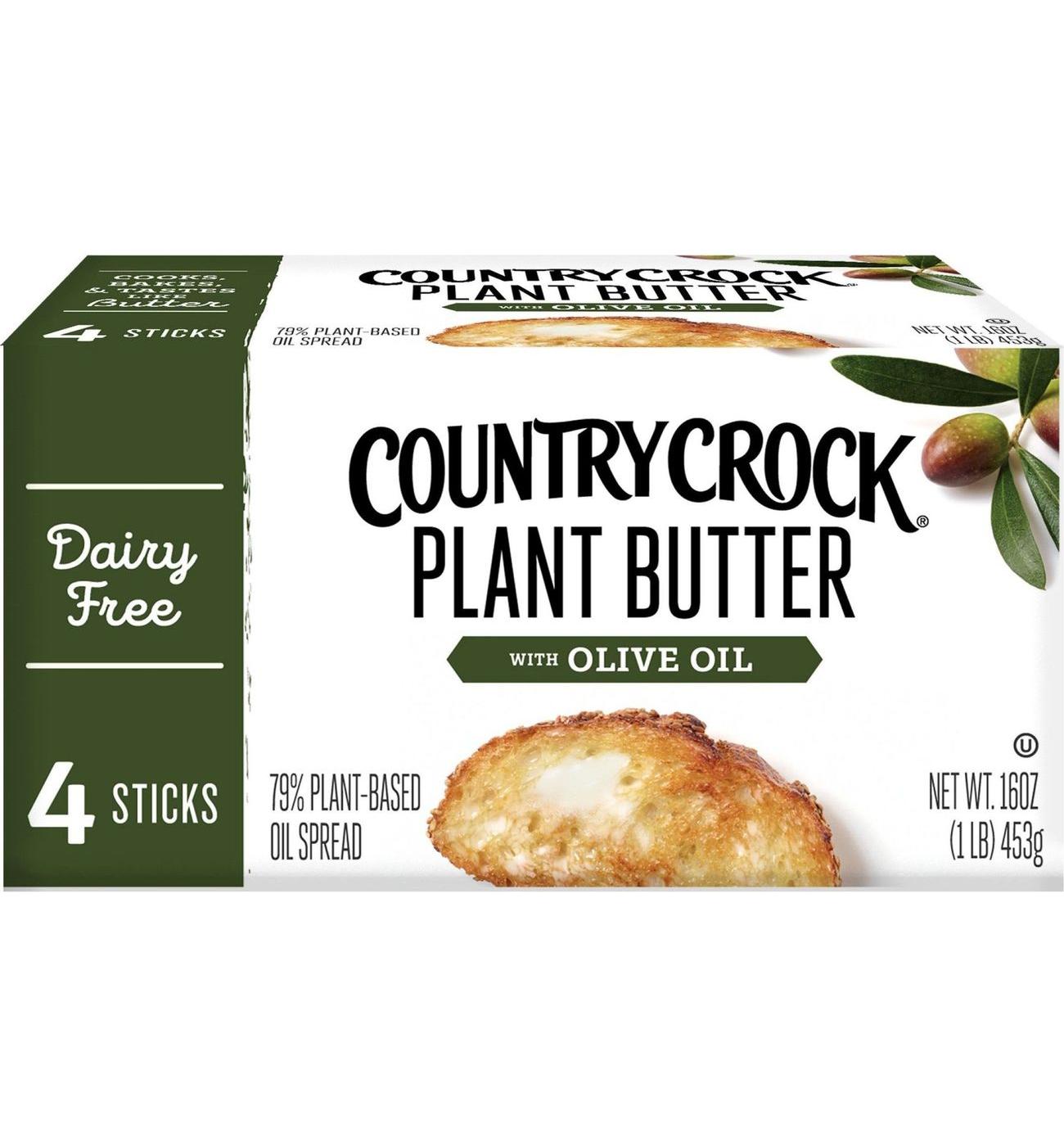Country Crock Dairy Free Plant Butter Sticks with Olive Oil; image 1 of 9