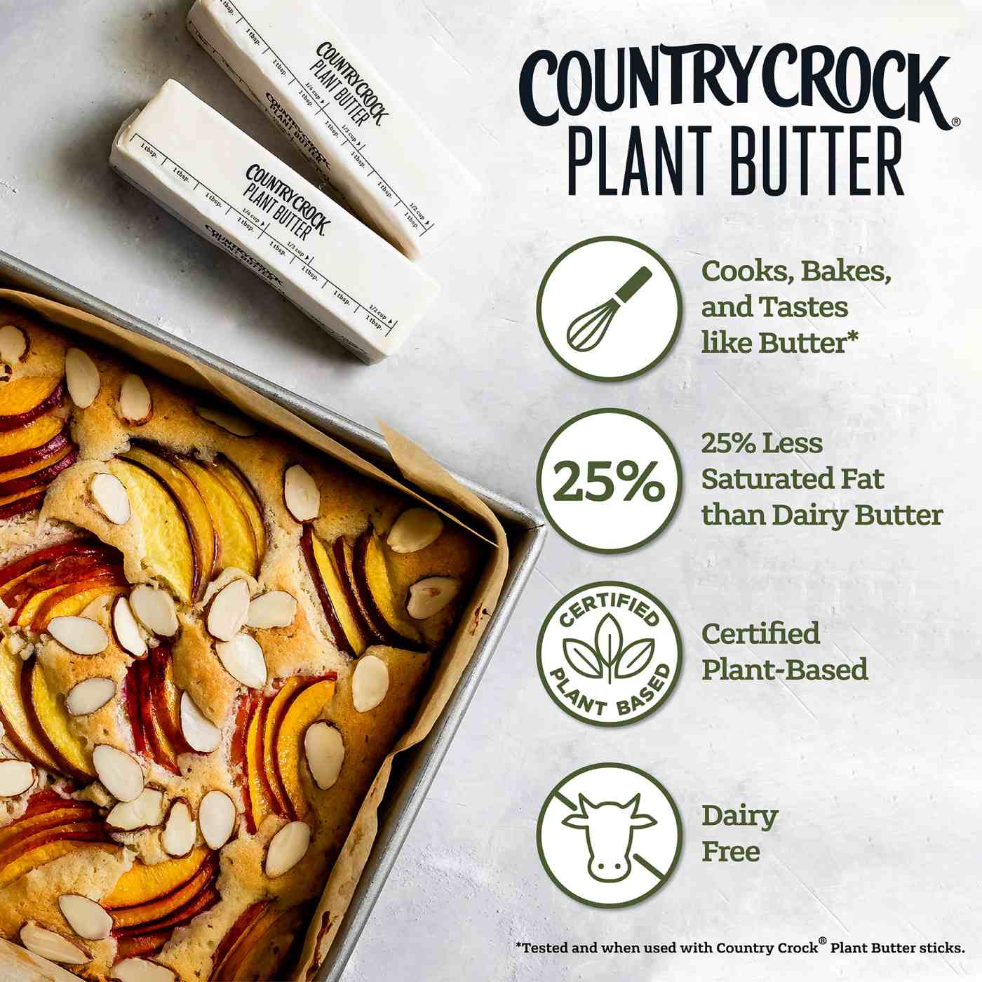 Country Crock Dairy Free Plant Butter Sticks with Olive Oil; image 4 of 9