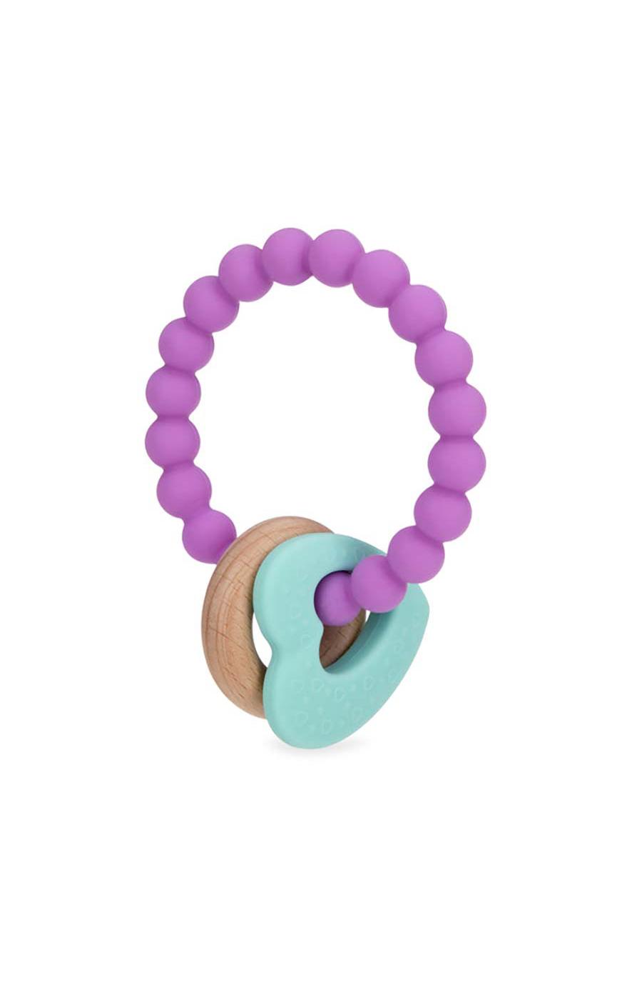 Nuby Natural Teether Wood + Silicone; image 2 of 2