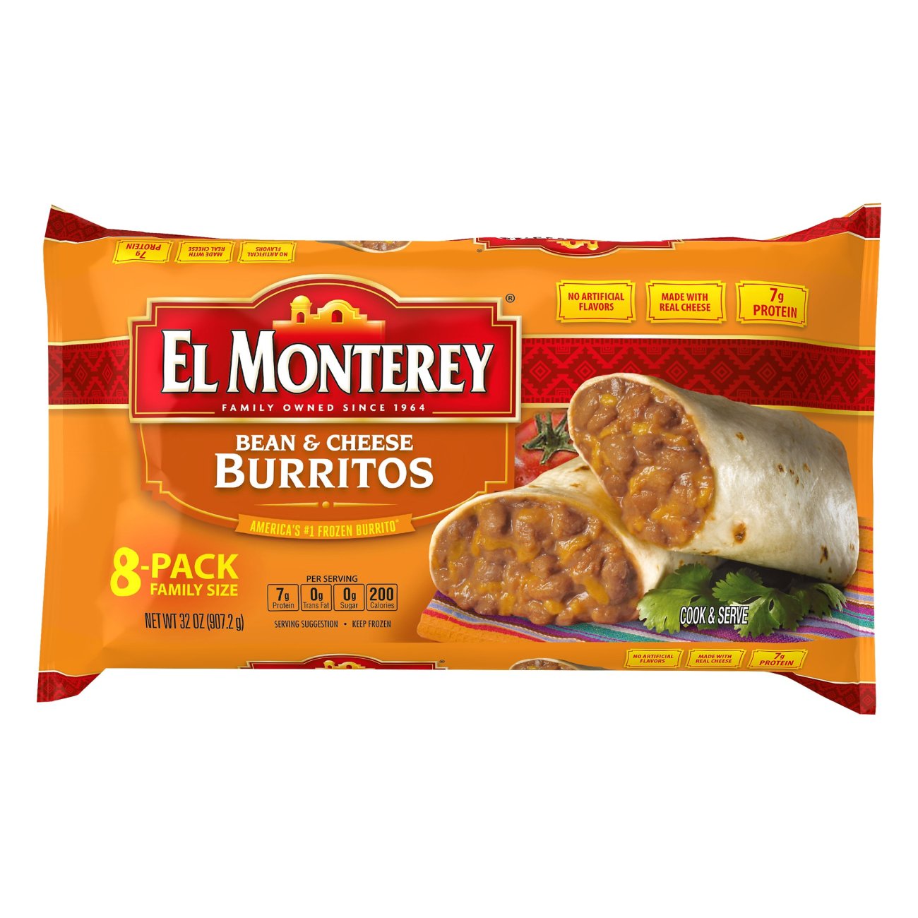 El Monterey Bean & Cheese Burritos Shop Entrees & Sides at HEB