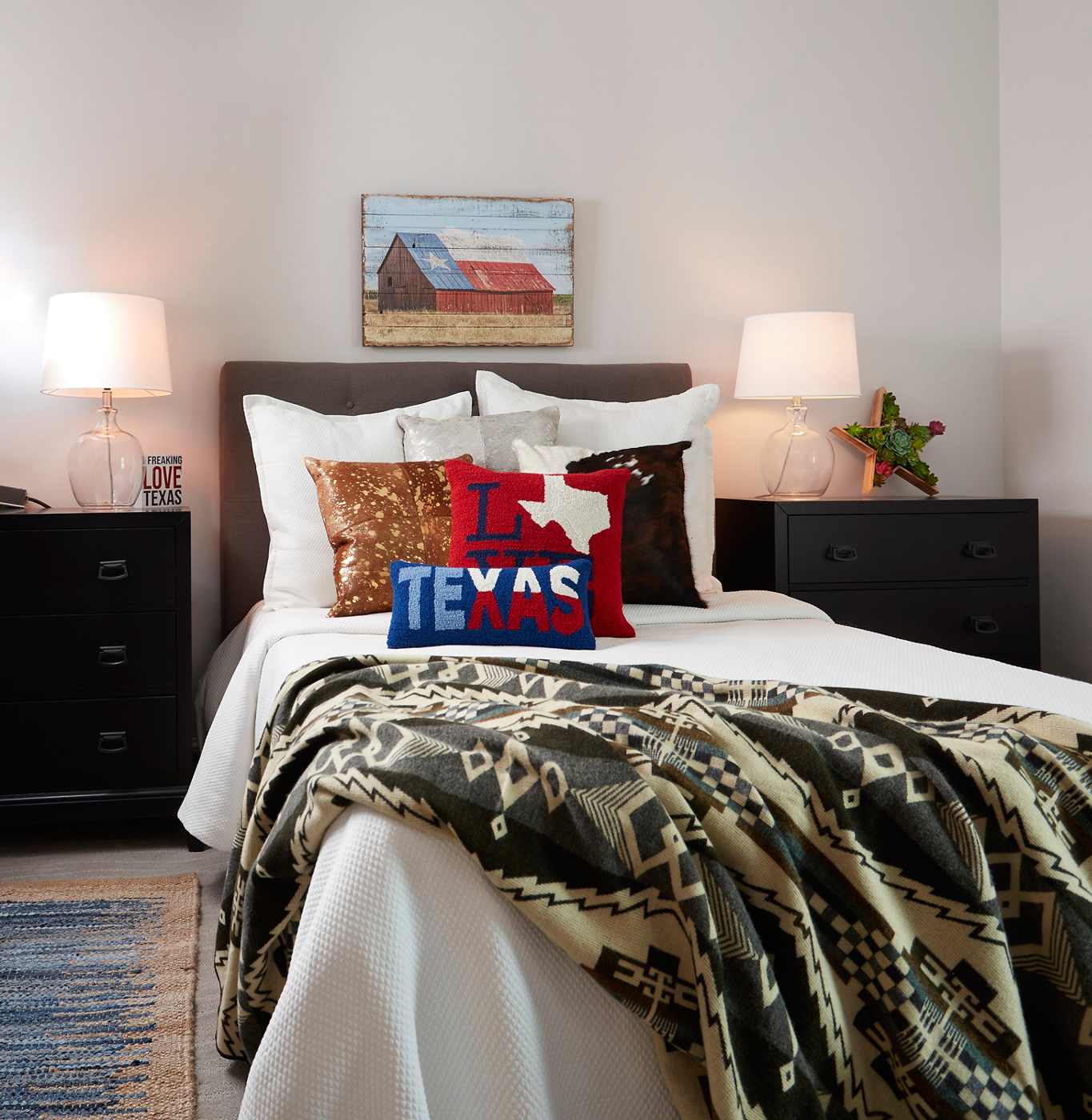 Texas Proud Alpaca & Wool Decorative Saddle Blanket Throw Tri Diamond