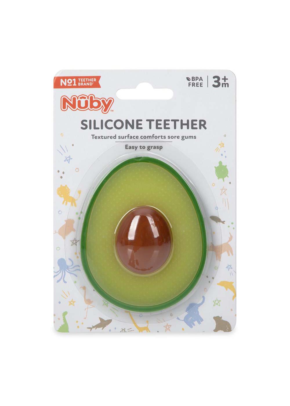 Nuby Avocado Silicone Teether; image 1 of 4
