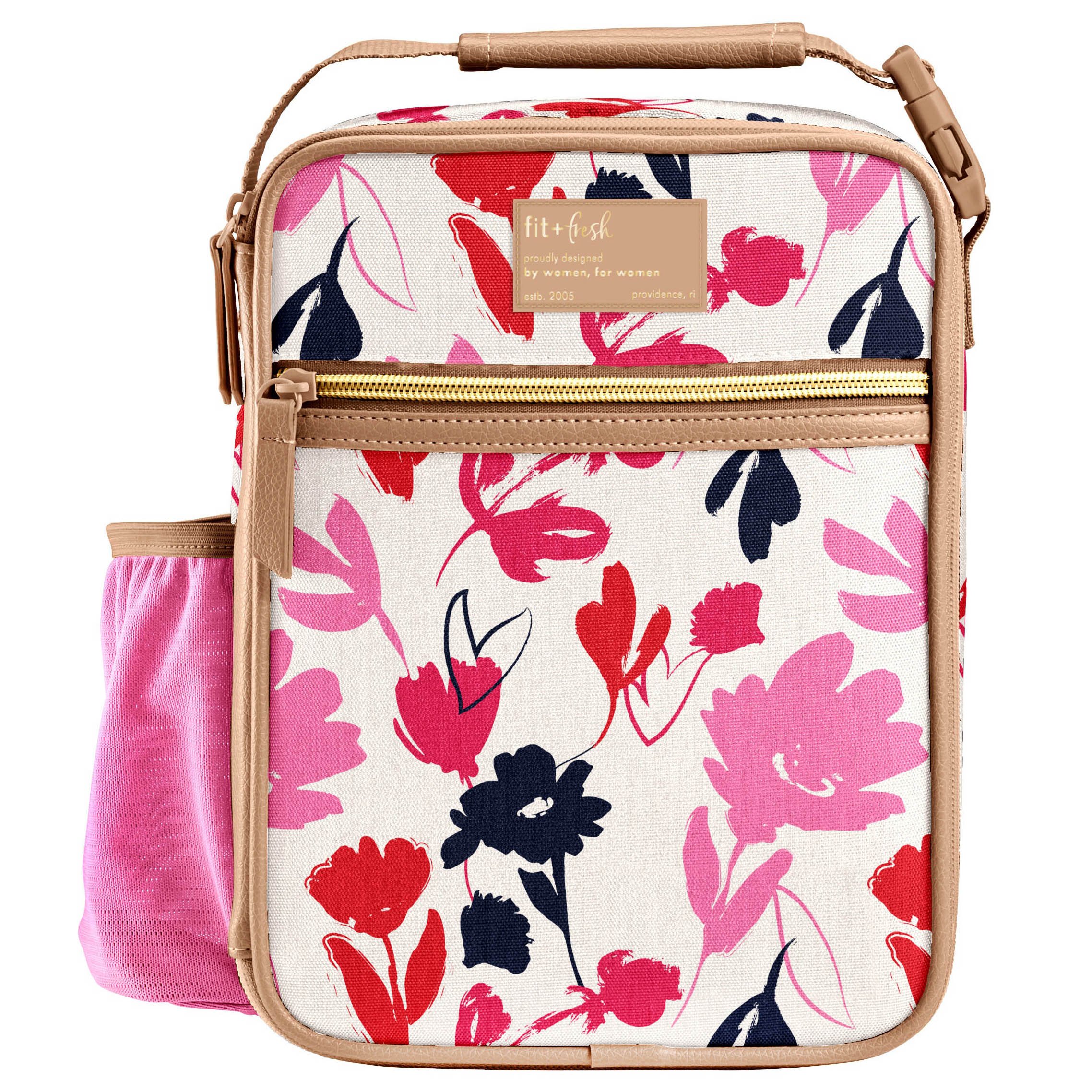 Fit + Fresh Thayer Botanical Pink Soft Side Insulated Lunch Bag Kit Shop Lunch Boxes at HEB