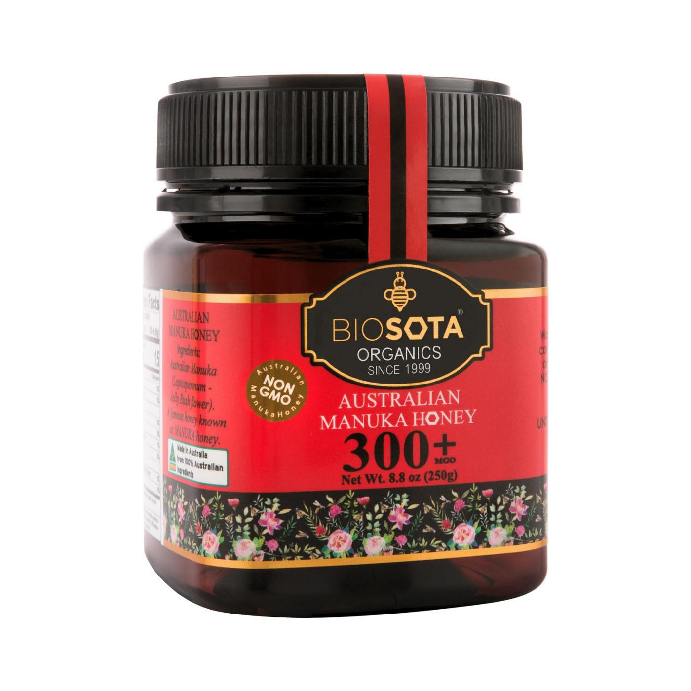Biosota Organics Australian Manuka Honey MGO300; image 1 of 3