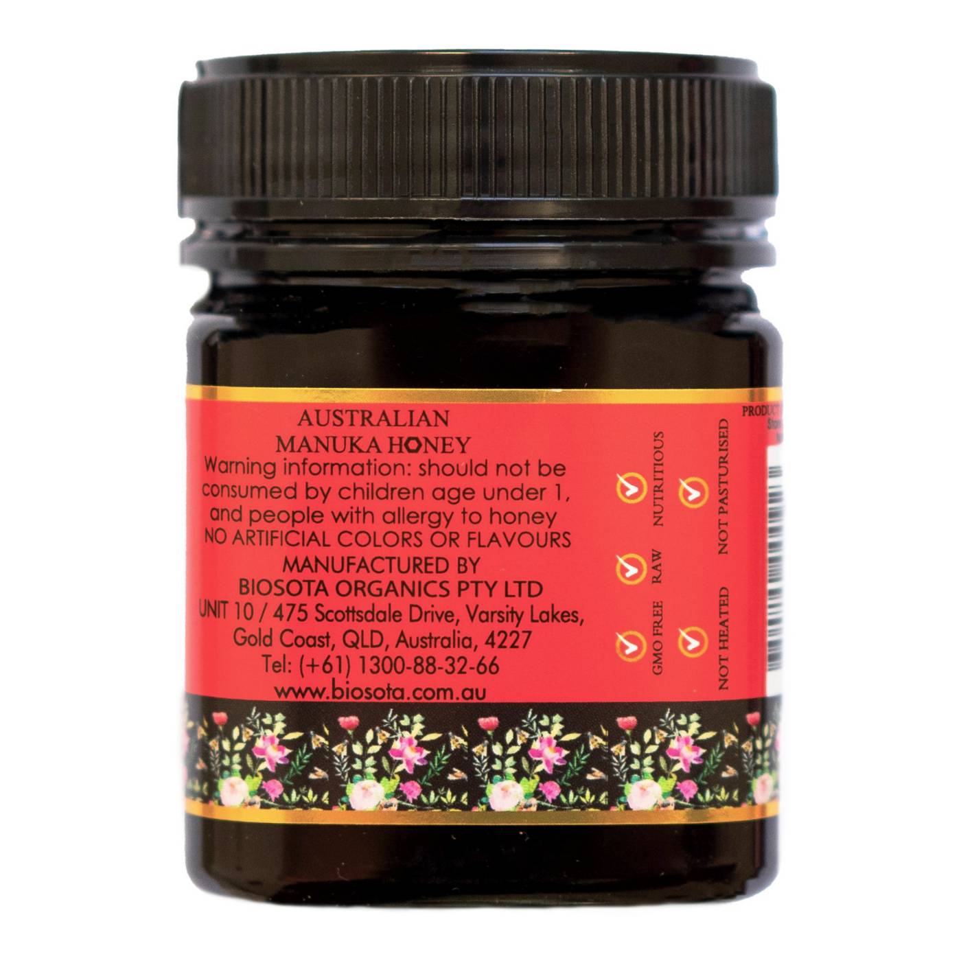 Biosota Organics Australian Manuka Honey MGO300; image 2 of 3