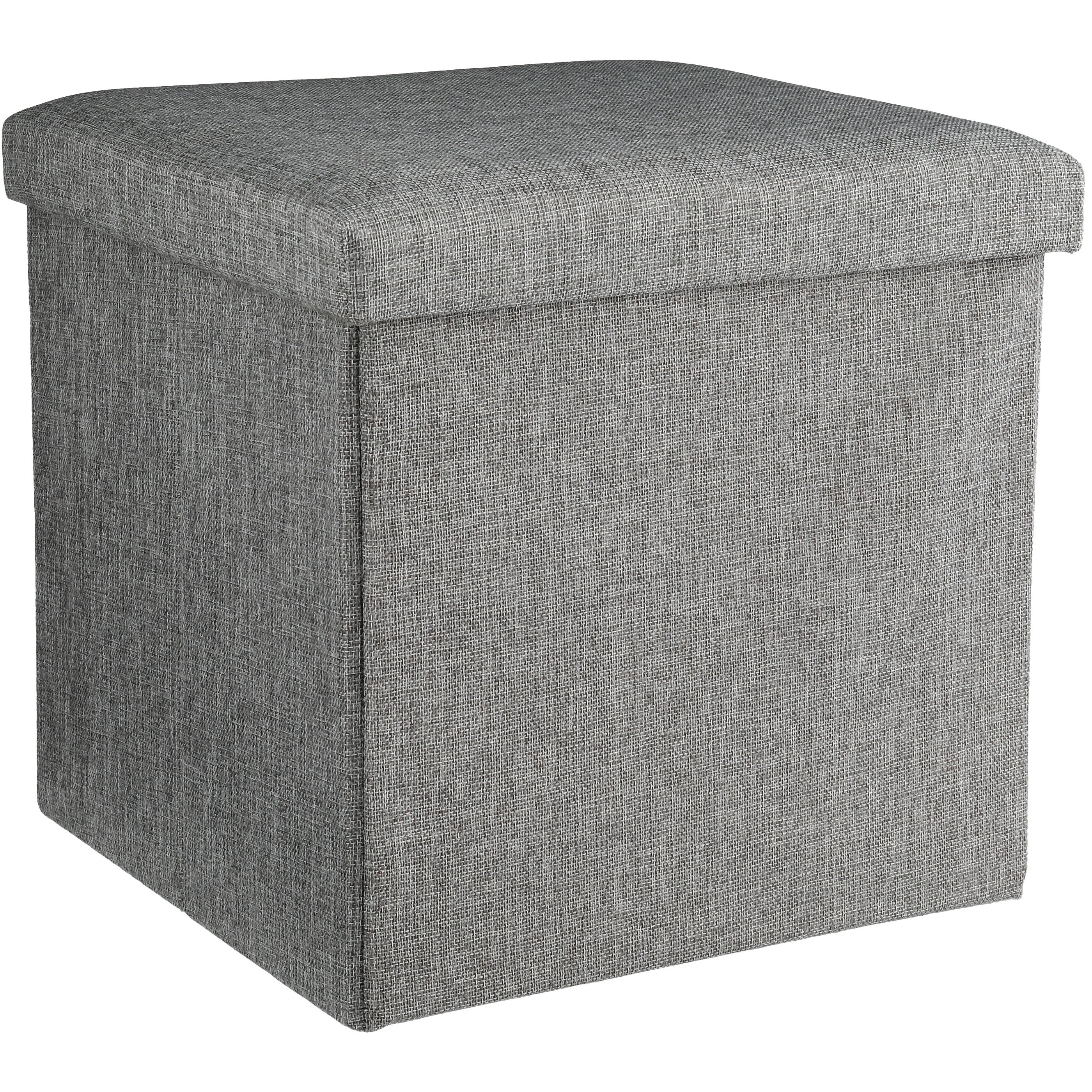 Destination Holiday Square Collapsible Storage Box - Gray