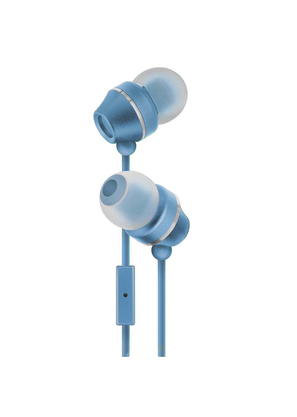 Sentry Evolve Stereo Wired Earbuds with Mic Blue Shop Headphones at