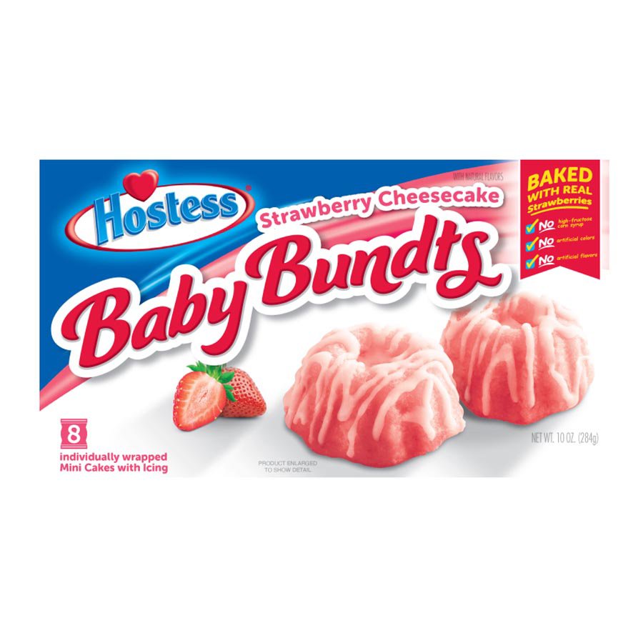 Hostess Strawberry Cheesecake Baby Bundts Shop Snack Cakes at HEB