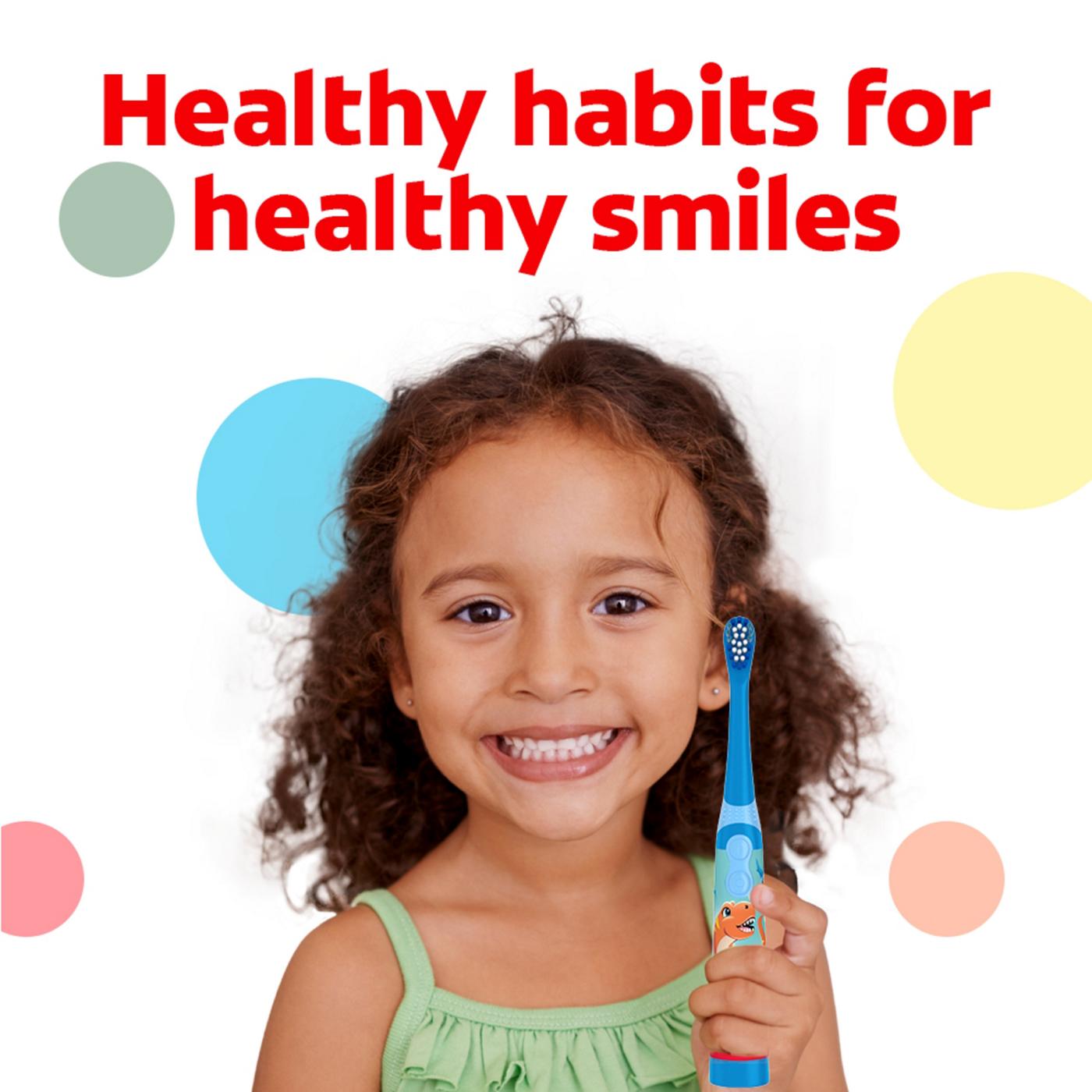 Colgate Kids Battery Toothbrush, For Ages 3+, Extra Soft Kids Toothbrush, Dinosaur; image 2 of 11