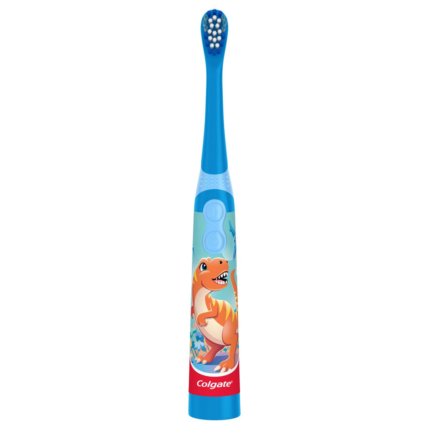 Colgate Kids Battery Toothbrush, For Ages 3+, Extra Soft Kids Toothbrush, Dinosaur; image 4 of 11