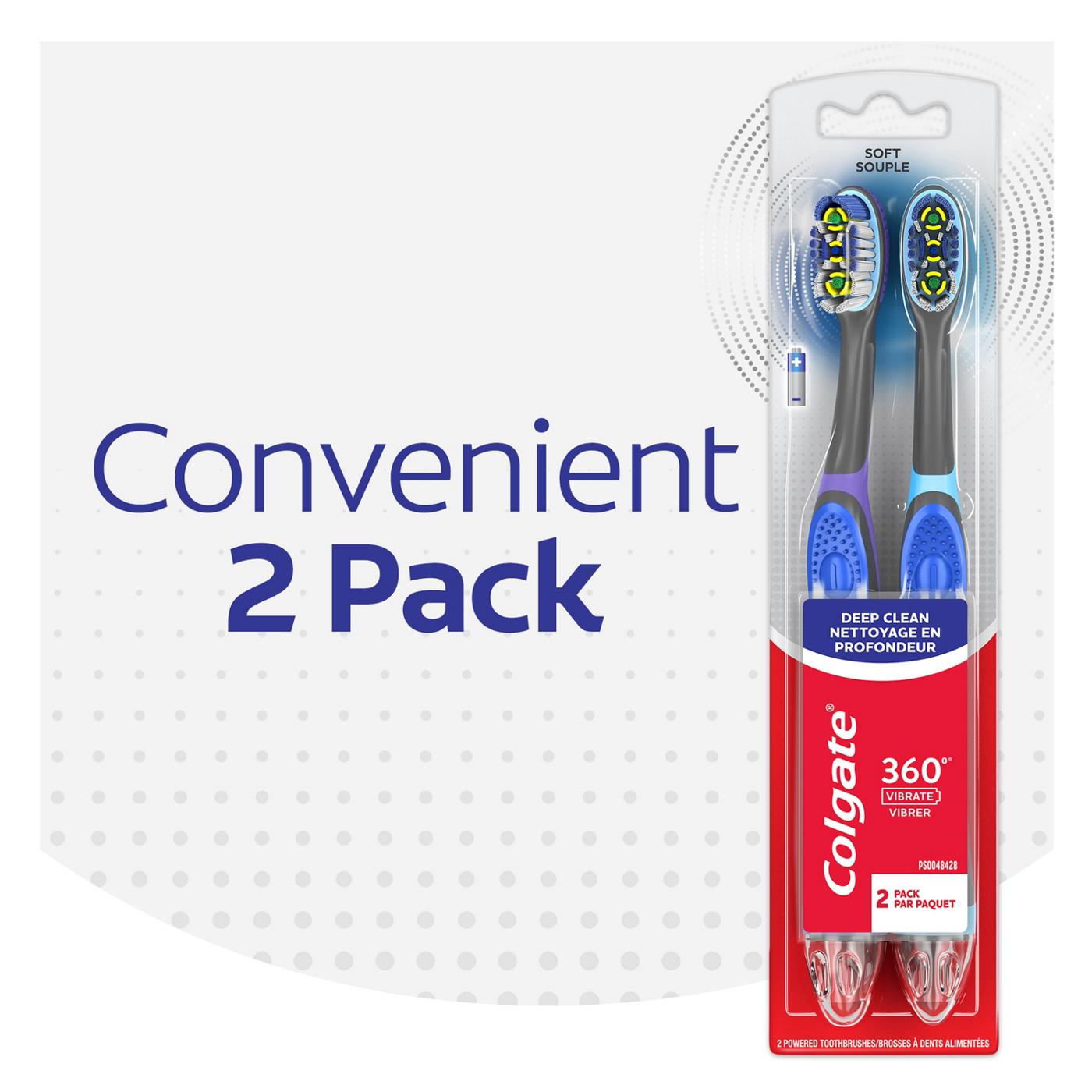 Colgate 360 Floss -Tip Sonic Powered Toothbrush - Soft; image 2 of 10