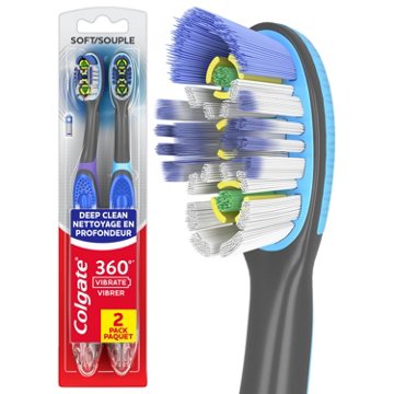 Colgate 360 Floss -Tip Sonic Powered Toothbrush - Soft