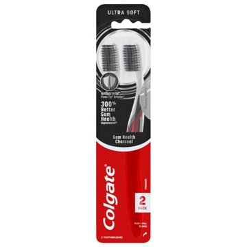 Colgate Gum Health Charcoal Toothbrushes - Ultra Soft