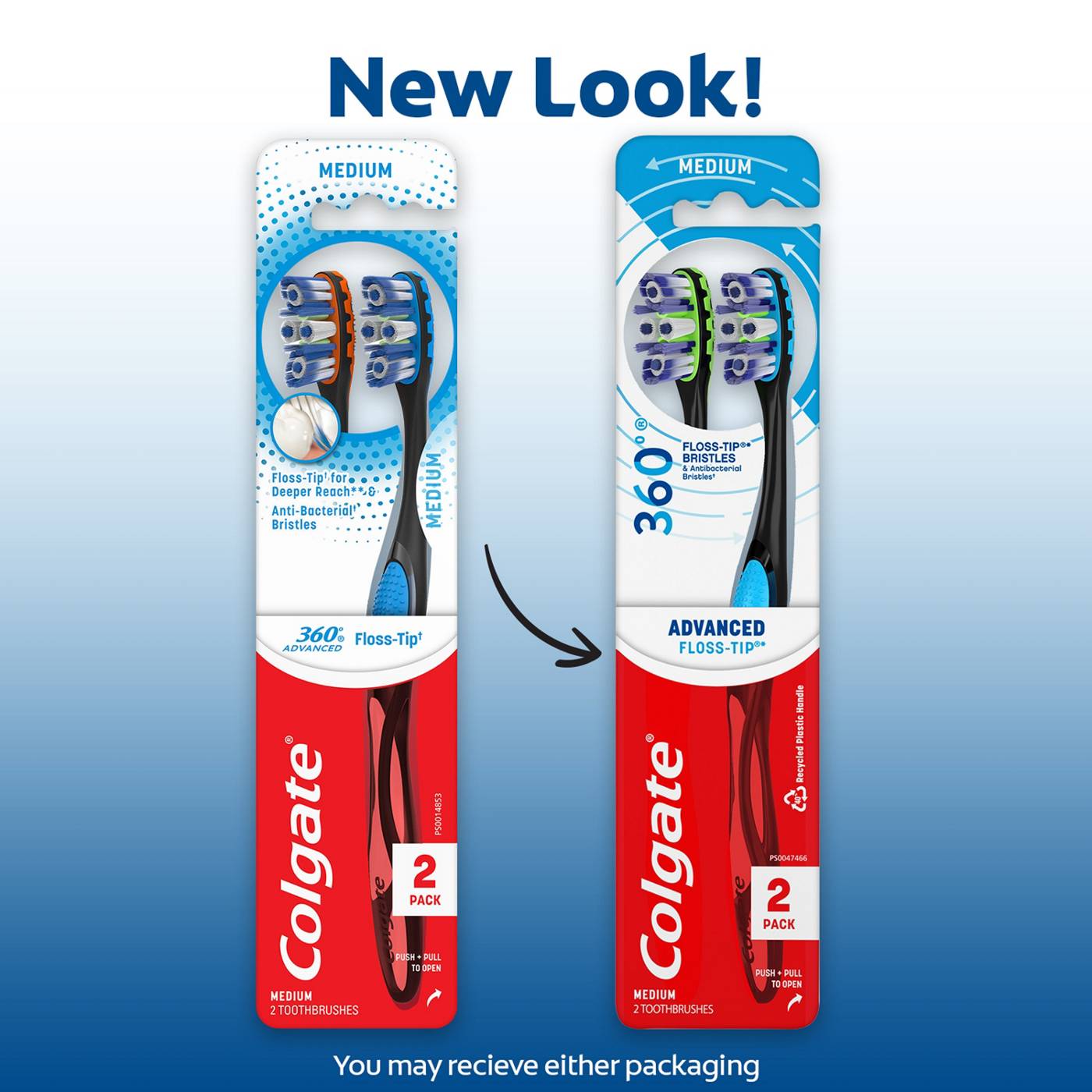 Colgate 360° Advanced Floss-Tip Toothbrush - Medium; image 2 of 8