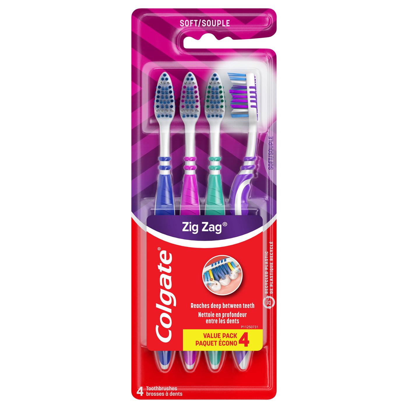 Colgate Zig Zag Toothbrushes - Soft; image 1 of 5